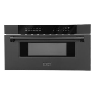 ZLINE 30 in. 1.2 cu. ft. Built-in Microwave Drawer in Black Stainless Steel (MWD-30-BS)