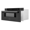 ZLINE 30 in. 1.2 cu. ft. Built-in Microwave Drawer in Black Stainless Steel, Open Box-Great Condition