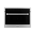 ZLINE 24 in. 1.6 cu ft. Built-in Convection Microwave Oven in Stainless Steel with Speed and Sensor Cooking, Open Box-Good Condition