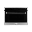 ZLINE 24 in. 1.6 cu ft. Built-in Convection Microwave Oven in Stainless Steel with Speed and Sensor Cooking, Open Box-Great Condition