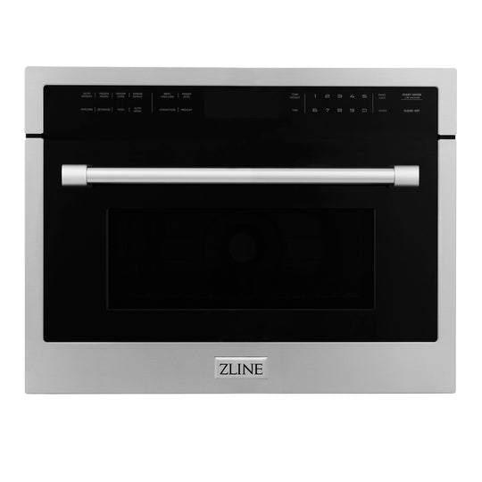 ZLINE 24" 1.6 cu ft. Built-in Convection Microwave Oven in Stainless Steel with Speed and Sensor Cooking (MWO-24)