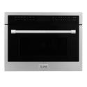 ZLINE 24 in. 1.6 cu ft. Built-in Convection Microwave Oven in Stainless Steel with Speed and Sensor Cooking, Open Box-Great Condition