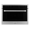 ZLINE 24 in. 1.6 cu ft. Built-in Convection Microwave Oven in Stainless Steel with Speed and Sensor Cooking, Open Box-Good Condition