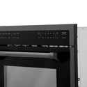 ZLINE 24 in. 1.6 cu ft. Built-in Convection Microwave Oven in Black Stainless Steel with Speed and Sensor Cooking, Open Box-Good Condition