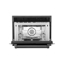 ZLINE 24 in. 1.6 cu ft. Built-in Convection Microwave Oven in Black Stainless Steel with Speed and Sensor Cooking, Open Box-Good Condition