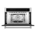 ZLINE 30 in. 1.6 cu ft. Built-in Convection Microwave Oven in Stainless Steel with Speed and Sensor Cooking, Open Box-Great Condition