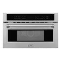 ZLINE 30 in. 1.6 cu ft. Built-in Convection Microwave Oven in Stainless Steel with Speed and Sensor Cooking, Open Box-Good Condition