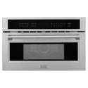 ZLINE 30 in. 1.6 cu ft. Built-in Convection Microwave Oven in Stainless Steel with Speed and Sensor Cooking, Open Box-Great Condition