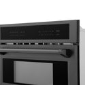 ZLINE 30 in. 1.6 cu ft. Built-in Convection Microwave Oven in Black Stainless Steel with Speed and Sensor Cooking, Open Box-Great Condition