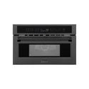 ZLINE 30 in. 1.6 cu ft. Built-in Convection Microwave Oven in Black Stainless Steel with Speed and Sensor Cooking, Open Box-Great Condition