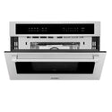 ZLINE 30 in. 1.6 cu ft. Built-in Convection Microwave Oven in Satin Stainless Steel with Speed and Sensor Cooking, Open Box-Great Condition
