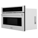 ZLINE 30 in. 1.6 cu ft. Built-in Convection Microwave Oven in Satin Stainless Steel with Speed and Sensor Cooking, Open Box-Great Condition