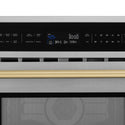 ZLINE 30" Autograph Microwave Oven in DuraSnow Stainless with Champagne Bronze Accents (MWOZ-30-SS-CB)