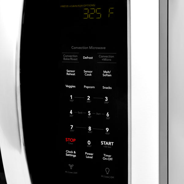 ZLINE 30 in. 1.5 cu. ft. Over-The-Range Convection Microwave Oven in Stainless Steel with Modern Handle and Sensor Cooking, Open Box-Great Condition