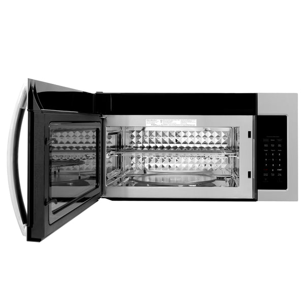 ZLINE 30 in. 1.5 cu. ft. Over-The-Range Convection Microwave Oven in Stainless Steel with Modern Handle and Sensor Cooking, Open Box-Great Condition