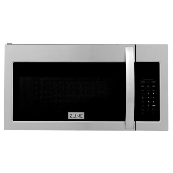 ZLINE 30 in. 1.5 cu. ft. Over-The-Range Convection Microwave Oven in Stainless Steel with Modern Handle and Sensor Cooking, Open Box-Great Condition