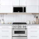 ZLINE 30 in. 1.5 cu. ft. Over-The-Range Convection Microwave Oven in Stainless Steel with Modern Handle and Sensor Cooking, Open Box-Good Condition