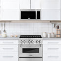 ZLINE 30 in. 1.5 cu. ft. Over-The-Range Convection Microwave Oven in Stainless Steel with Modern Handle and Sensor Cooking, Open Box-Great Condition
