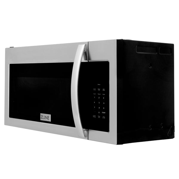 ZLINE 30 in. 1.5 cu. ft. Over-The-Range Convection Microwave Oven in Stainless Steel with Modern Handle and Sensor Cooking, Open Box-Great Condition
