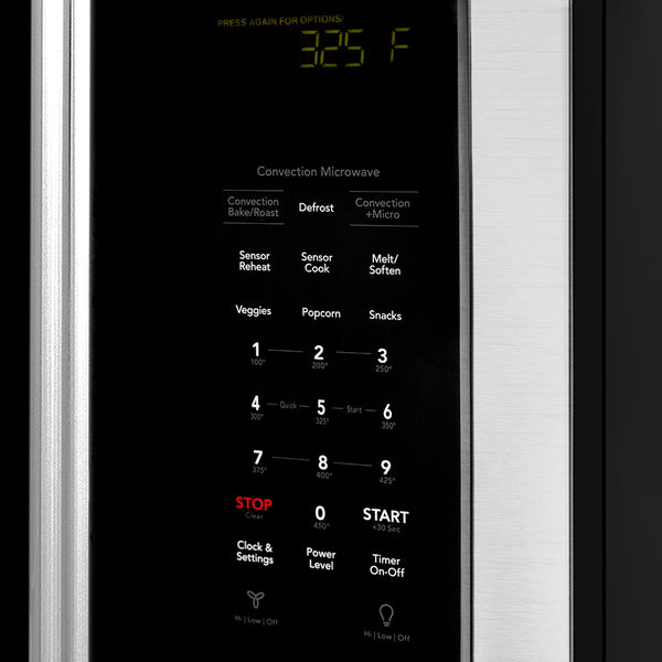 ZLINE 30 in. 1.5 cu. ft. Over-The-Range Convection Microwave Oven in Stainless Steel with Traditional Handle and Sensor Cooking, Open Box-Great Condition