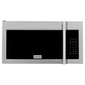 ZLINE 30" 1.5 cu. ft. Over the Range Microwave in Stainless Steel with Traditional Handle and Set of 2 Charcoal Filters (MWO-OTRCFH-30)