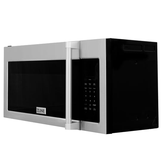 ZLINE 1.5 cu. ft. Over the Range Convection Microwave Oven in Stainless Steel with Traditional Handle and Sensor Cooking (MWO-OTR-H-30)