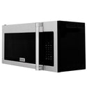 ZLINE 30" 1.5 cu. ft. Over the Range Microwave in Fingerprint Resistant  Stainless Steel with Traditional Handle and Set of 2 Charcoal Filters (MWO-OTRCFH-30-SS)