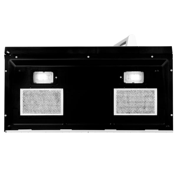 ZLINE 30" 1.5 cu. ft. Over the Range Microwave in Stainless Steel with Traditional Handle and Set of 2 Charcoal Filters (MWO-OTRCFH-30)