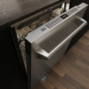 ZLINE 24 in. Monument Series 3rd Rack Dishwasher with Auto Door Open Drying, 44dBa, Stainless Steel Panel (DWMT-304-24)