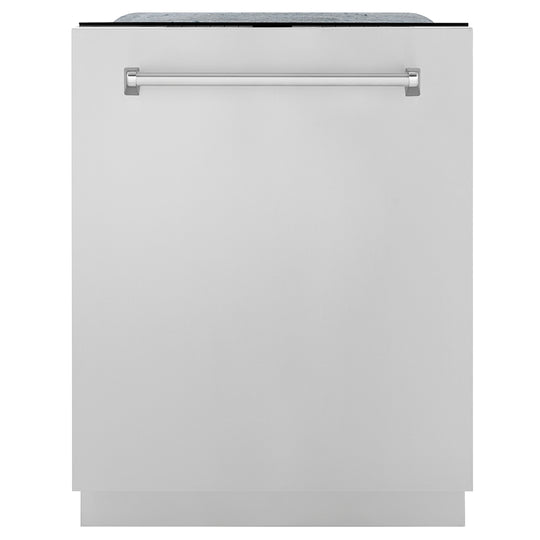 ZLINE 24 in. Monument Series 3rd Rack Dishwasher with Auto Door Open Drying, 44dBa, Stainless Steel Panel (DWMT-304-24)