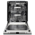 ZLINE 24 in. Monument Series 3rd Rack Dishwasher with Auto Door Open Drying, 44dBa, Black Matte Panel (DWMT-BLM-24)