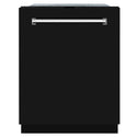 ZLINE 24 in. Monument Series 3rd Rack Dishwasher with Auto Door Open Drying, 44dBa, Black Matte Panel (DWMT-BLM-24)