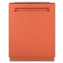 ZLINE 24 in. Monument Series 3rd Rack Dishwasher with Auto Door Open Drying, 44dBa, Copper Panel (DWMT-C-24)