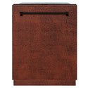 ZLINE 24 in. Monument Series 3rd Rack Dishwasher with Auto Door Open Drying, 44dBa, Hand Hammered Copper Panel (DWMT-HH-24)