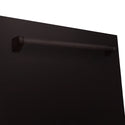 ZLINE 24 in. Monument Series 3rd Rack Dishwasher with Auto Door Open Drying, 44dBa, Oil Rubbed Bronze Panel (DWMT-ORB-24)