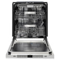 ZLINE 24 in. Monument Series 3rd Rack Dishwasher with Auto Door Open Drying, 44dBa, Satin Stainless Steel Panel (DWMT-SN-24)