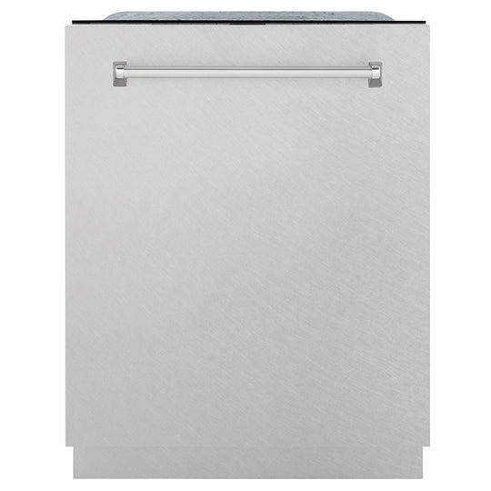 ZLINE 24 in. Monument Series 3rd Rack Dishwasher with Auto Door Open Drying, 44dBa, Satin Stainless Steel Panel (DWMT-SN-24)