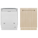 ZLINE Autograph Edition 24 in. Monument Series 3rd Rack Dishwasher with Auto Door Open Drying, 44dBa, Panel Ready with Champagne Bronze Handle (DWMTZ-24-CB)