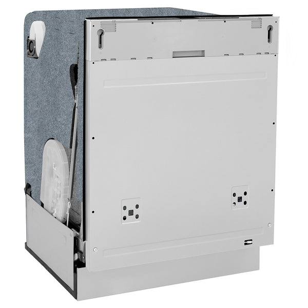 ZLINE Autograph Edition 24 in. Monument Series 3rd Rack Dishwasher with Auto Door Open Drying, 44dBa, Panel Ready with Champagne Bronze Handle (DWMTZ-24-CB)