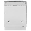 ZLINE Autograph Edition 24 in. Monument Series 3rd Rack Dishwasher with Auto Door Open Drying, 44dBa, Panel Ready with Polished Gold Handle (DWMTZ-24-G)