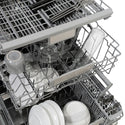 ZLINE Autograph Edition 24 in. Monument Series 3rd Rack Dishwasher with Auto Door Open Drying, 44dBa, Stainless Steel Panel with Polished Gold Handle (DWMTZ-304-24-G)