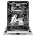 ZLINE Autograph Edition 24 in. Monument Series 3rd Rack Dishwasher with Auto Door Open Drying, 44dBa, Stainless Steel Panel with Polished Gold Handle (DWMTZ-304-24-G)