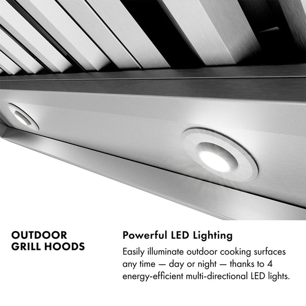 ZLINE 48 in. Wall Mount Outdoor Grill Hood (GOW2-48)