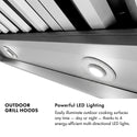 ZLINE 48 in. Island Mount Outdoor Grill Hood (GOi1-48)