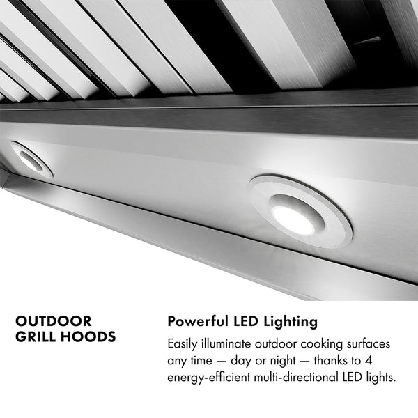 ZLINE 48 in. Under Cabinet Outdoor Grill Hood (GOU2-48)