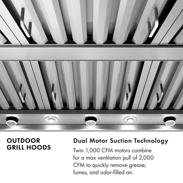 ZLINE 48 in. Under Cabinet Outdoor Grill Hood (GOU1-48)