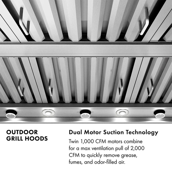ZLINE 60 in. Wall Mount Outdoor Grill Hood (GOW2-60)