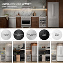 ZLINE Autograph Edition 18 in. Tallac Series 3rd Rack Dishwasher with Auto Door Open Drying, 51dBa, Panel Ready with Polished Gold Handle (DWVZ-18-G)