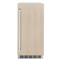 ZLINE 15 in. Touchstone Clear Cube Ice Maker with Drain Pump and Panel Ready Door, Open Box-Good Condition