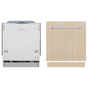 ZLINE 24 in. Panel Ready Top Control Built-In Dishwasher with Stainless Steel Tub, 52dBa, Open Box-Good Condition